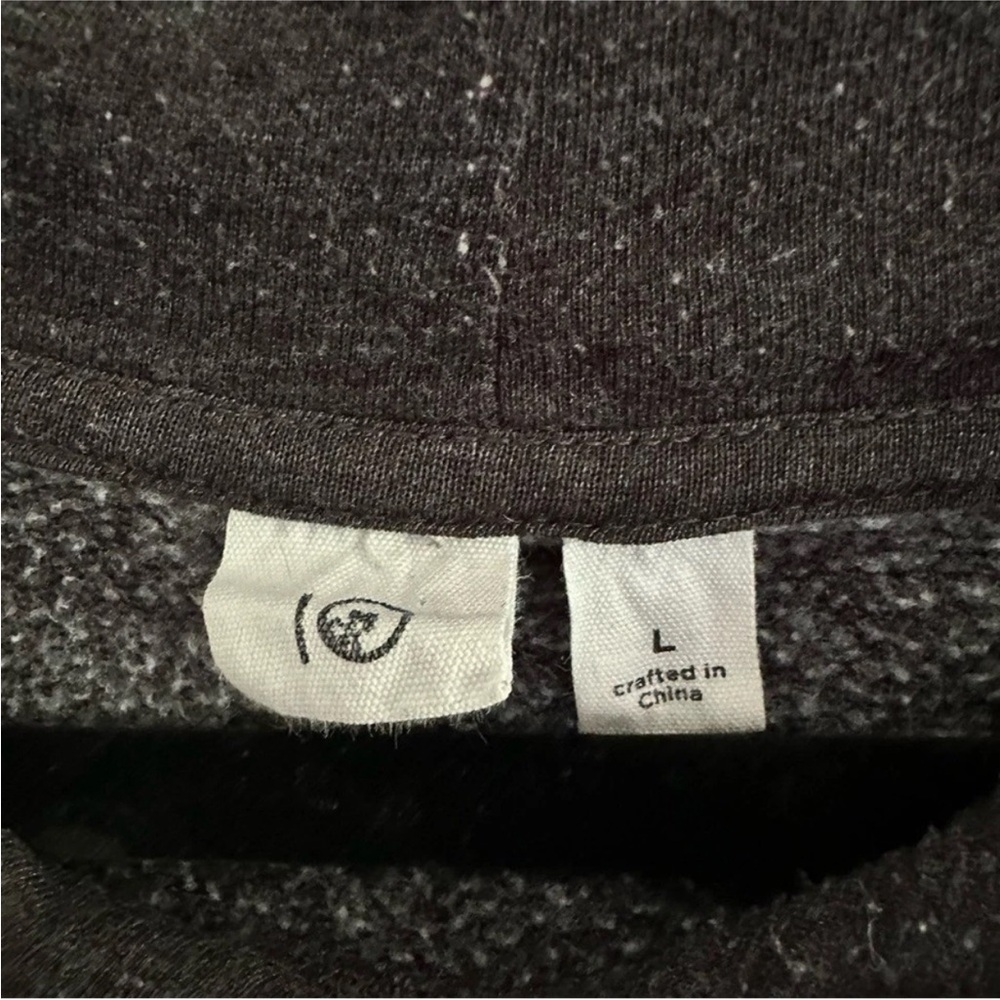 Size L Tentree Men’s Grey‎ Logo Hoodie Pullover Kangaroo Pocket Eco Sweatshirt - Picture 5 of 6